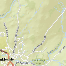 Compston Road, Lake District National Park, Ambleside, Cumbri Street Map