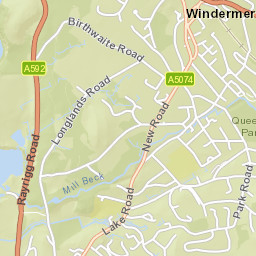 27A Crescent Road, Lake District National Park, Windermere, C Street Map