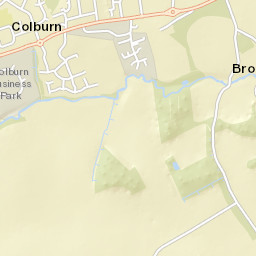 Breckenbrough Lane, Richmond, North Yorkshire  Street Map