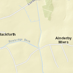 Bowbridge Lane, Bedale, North Yorkshire DL8 Street Map