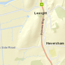 Moss Side Road, Milnthorpe, Cumbria LA7, UK Street Map