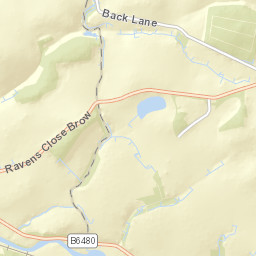 Back Lane, Lancaster, North Yorkshire LA2 Street Map