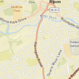 11-13 Gallows Hill, Ripon, North Yorkshire Street Map