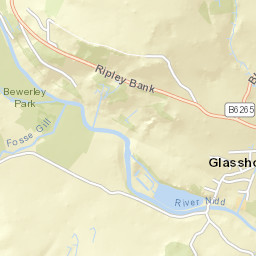 Ripley Bank, Harrogate, North Yorkshire HG3 Street Map
