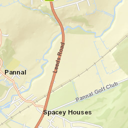 31 Station Road, Pannal, Harrogate, North Yorkshire Street Map