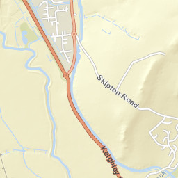 Skipton Road, Keighley, North Yorkshire BD20, UK Street Map
