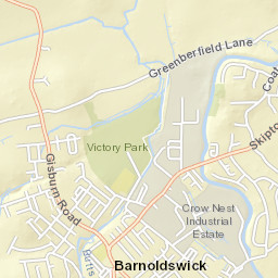 Skipton Road, Barnoldswick, Lancashire Street Map