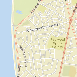 5 Leighton Avenue, Fleetwood, Lancashire Street Map