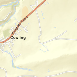 Keighley Road, Cowling, Keighley, North Yorkshire Street Map