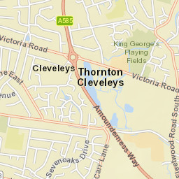 100 Fleetwood Road North, Thornton-Cleveleys Street Map