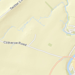 Edisford Road, Clitheroe, Lancashire BB7 Street Map