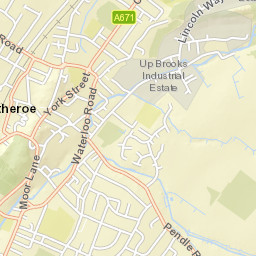 2 Moor Lane, Clitheroe, Lancashire BB7, UK Street Map