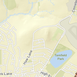 Cemetery Road, Yeadon, Leeds, West Yorkshire Street Map