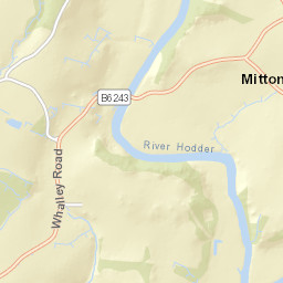 B6243, Clitheroe, Lancashire BB7, UK Street Map