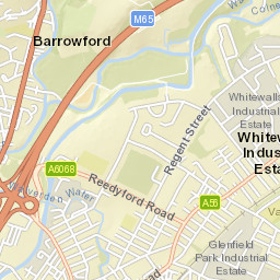 M65, Nelson, Lancashire BB9, UK Street Map