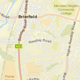 30 Higher Reedley Road, Brierfield, Lancashire Street Map