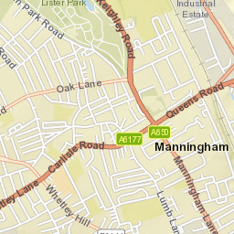 Lilycroft Road, Bradford, West Yorkshire BD9 Street Map