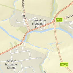 Blackburn Rd, Simonstone, Lancashire BB12, UK Street Map