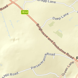 Taylor Lane, Halifax, West Yorkshire HX2 Street Map