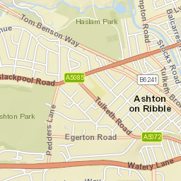 Tom Benson Way, Preston, Lancashire PR2 Street Map