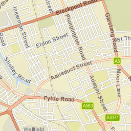 61 Norris Street, Preston, Lancashire PR1 Street Map