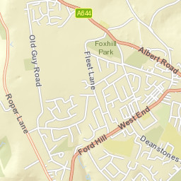 52 Roper Lane, Queensbury, West Yorkshire Street Map