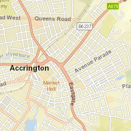 8 Peel Street, Accrington, Lancashire BB5 Street Map