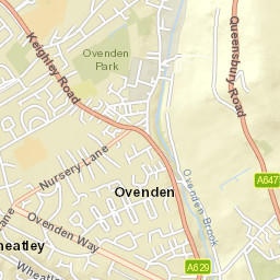 21 Denfield Square, Halifax, West Yorkshire Street Map