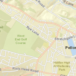 172 Spring Hall Lane, Halifax, West Yorkshire Street Map