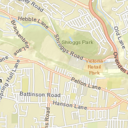 220 Hanson Lane, Asda Halifax Superstore Street Map