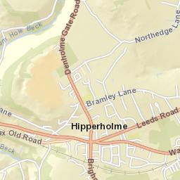 24 Brighouse Road, Hipperholme, Halifax Street Map