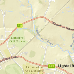 Till Carr Lane, Halifax, West Yorkshire HX3 8UB Street Map