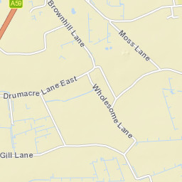 Longton By-Pass, Preston, Lancashire Street Map