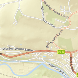 Great Edge Road, Halifax, West Yorkshire HX2 Street Map