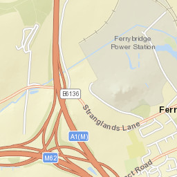 A1(M), Knottingley, West Yorkshire WF11 Street Map