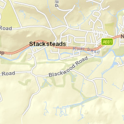 551 Newchurch Road, Bacup, Lancashire Street Map