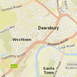 92 Boothroyd Lane, Dewsbury, West Yorkshire Street Map