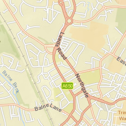 Wakefield, UK Street Map