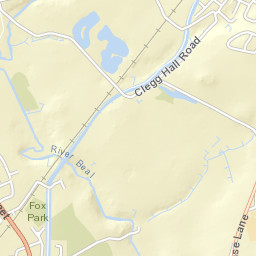 Clegg Hall Road, Littleborough, Greater Manchester Street Map