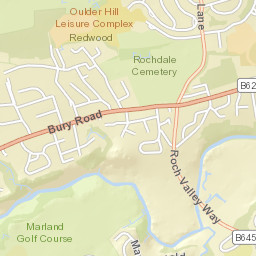 Sandy Lane, Rochdale OL11, UK Street Map