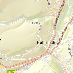 14 Town Gate, Holmfirth, West Yorkshire Street Map