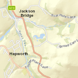 4 Dean Bridge Lane, Hepworth, Holmfirth Street Map