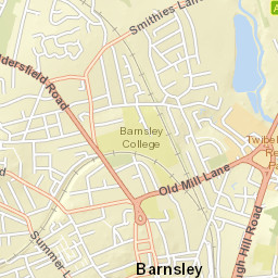 1-11 Huddersfield Road, Barnsley, South Yorkshire Street Map