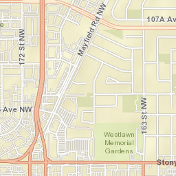 170 Street Northwest, Edmonton, AB T5S Street Map