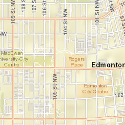 10603 109 Street Northwest, Edmonton, AB Street Map