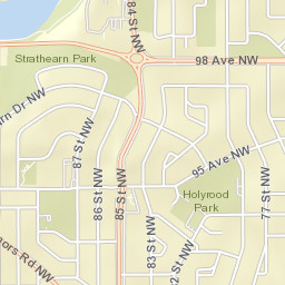 7603-7823 98 Avenue Northwest, Edmonton Street Map