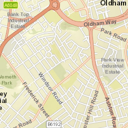 Manchester Street Roundabout, Oldham Street Map