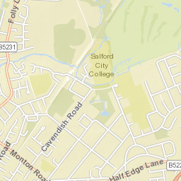 10 Portland Road, Salford M30, UK Street Map