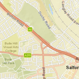 Salford M6 5HX, UK Street Map