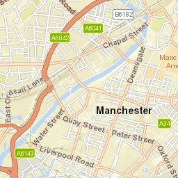 18 Albert Square, Piccadilly, Manchester M2, UK Street Map